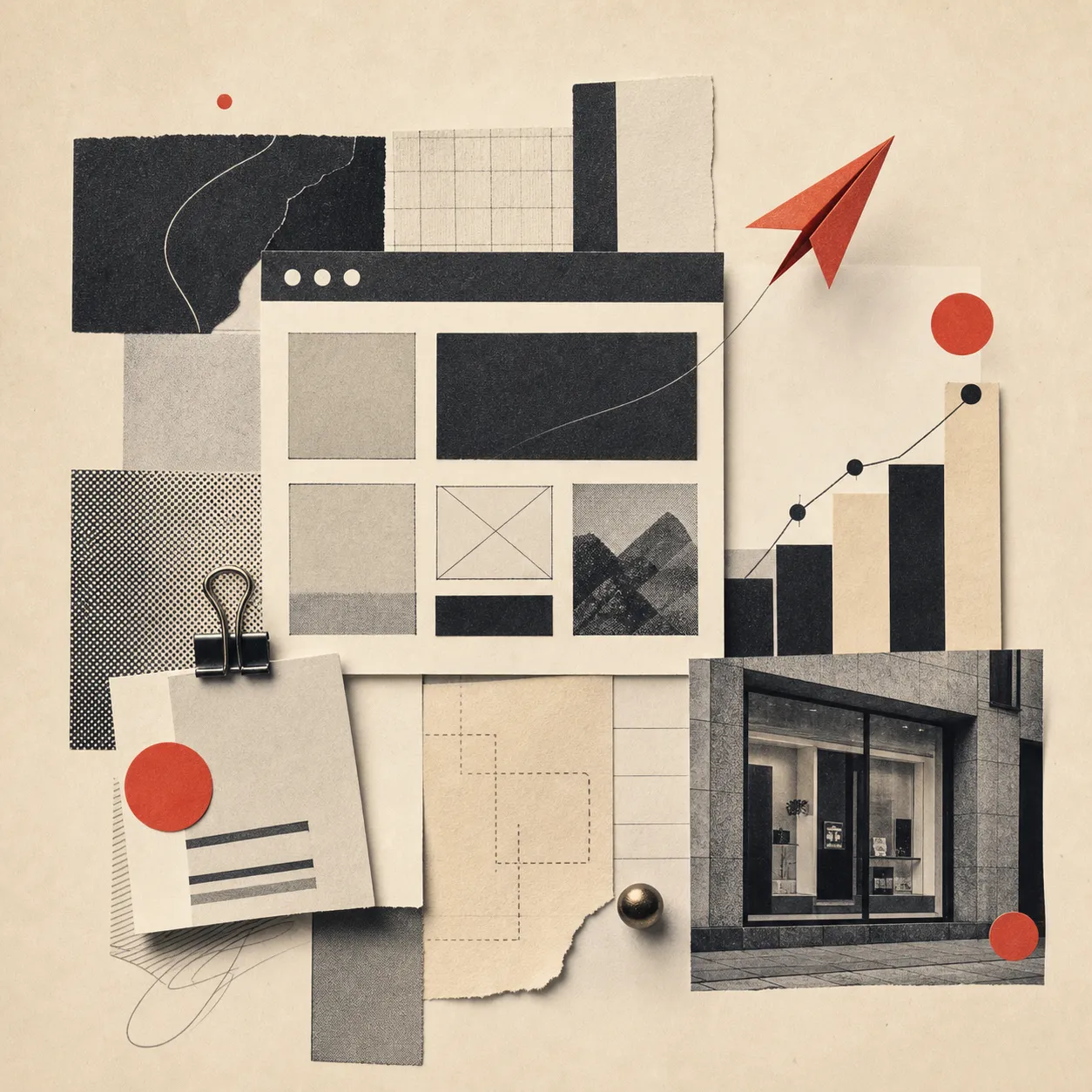Collage representing launch activation, forms, analytics and campaign experiments